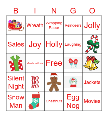 DLP Holiday Bingo Card