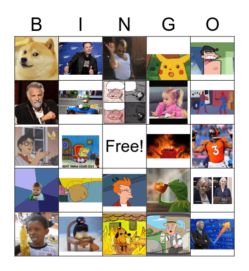 Meme Bingo Card