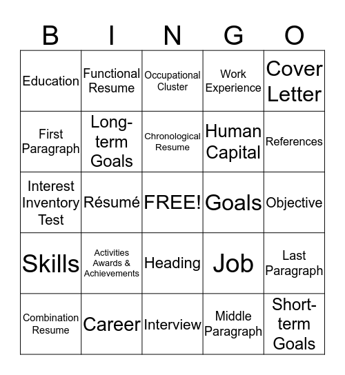 career-development-terms-bingo-card