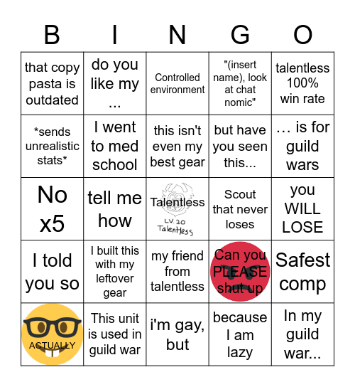 Bicu Bingo Card Bingo Card