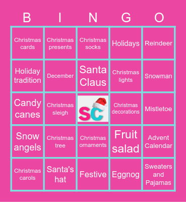 Seller Candy's Virtual Holiday Bingo Card