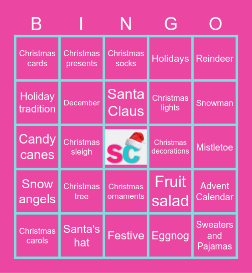 Seller Candy's Virtual Holiday Bingo Card