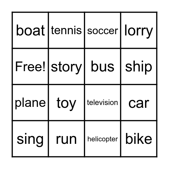 B2a Bingo Card