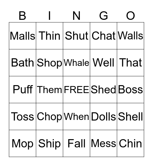 BINGO Card