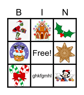 Christmas Bingo Card