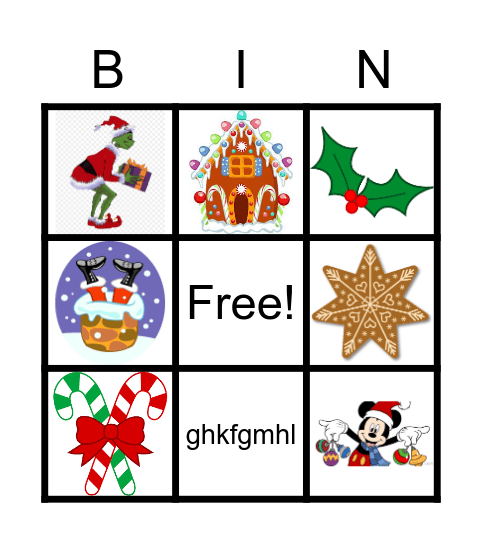 Christmas Bingo Card