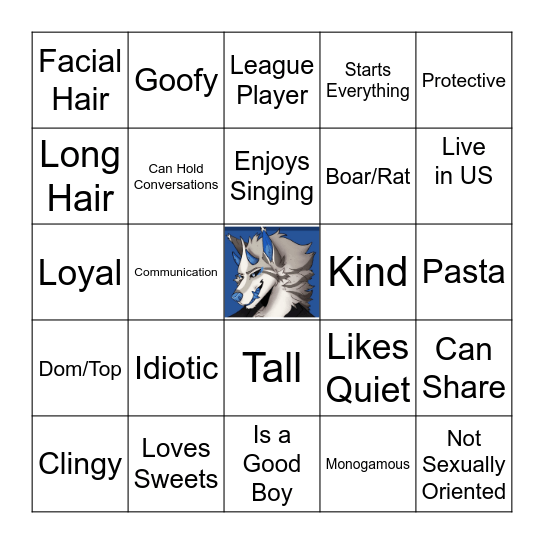 Ian/Sabbath Compatability Bingo Card