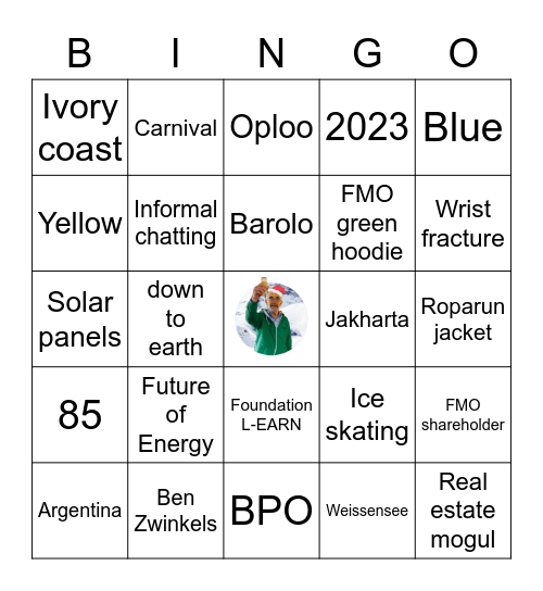 Huub's Christmas Bingo Card