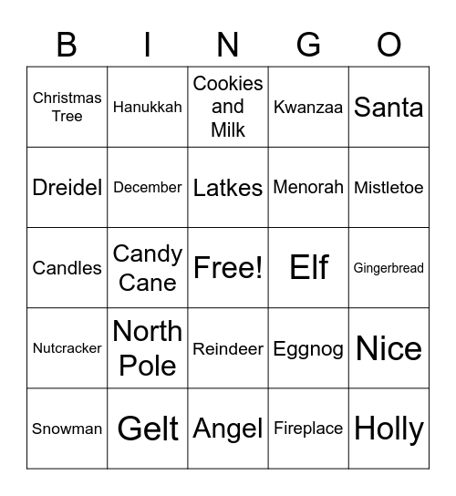 Eaton Holiday BINGO Card