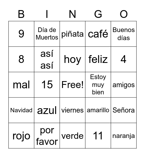 Bingo Card