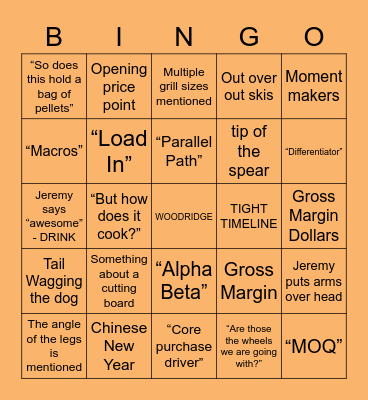 MX IDT BINGO Card