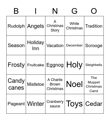 Launch Christmas Bingo Card