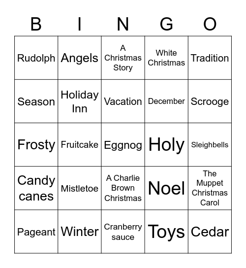 Launch Christmas Bingo Card
