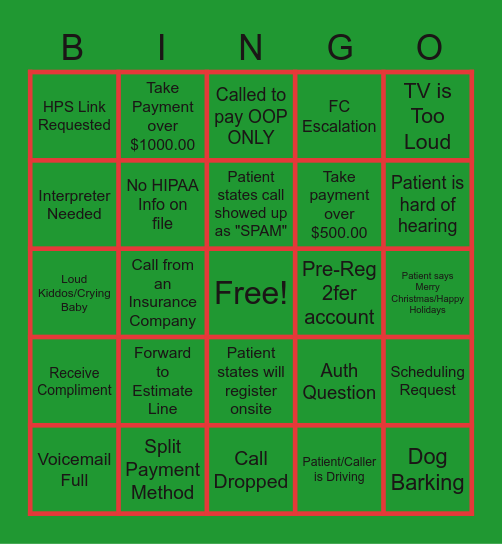 CSP Pre-Reg Bingo Card