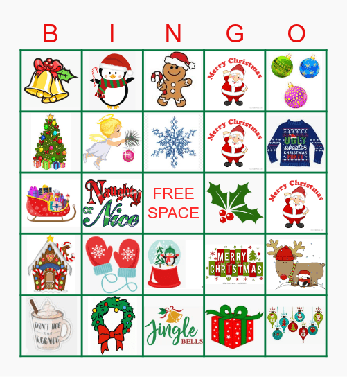 Christmas Bingo Card