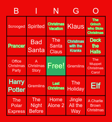 PMO Hub Holiday BINGO Card