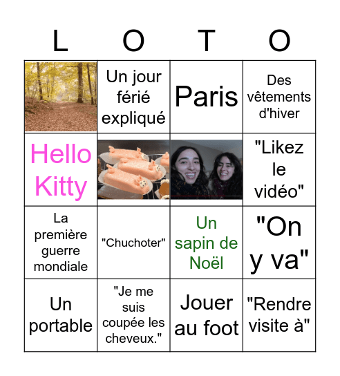 A DAY IN THE LIFE OF A FRENCH FAMILY Bingo Card