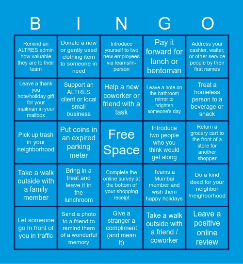 ALTRES BINGO! Bingo Card