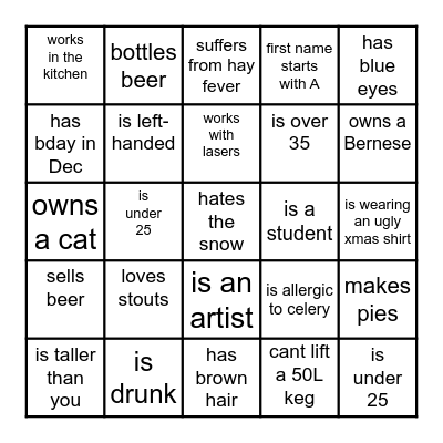 Find Someone Who... Bingo Card