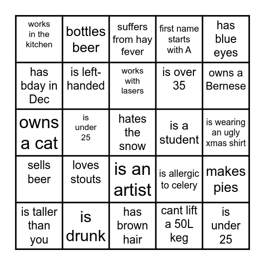 Find Someone Who... Bingo Card