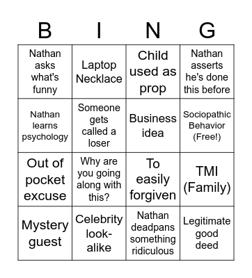 The Bingosal Bingo Card