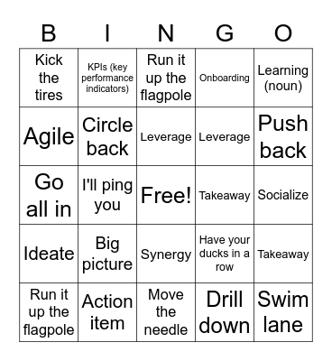 Diplomatic Jargon Bingo Card