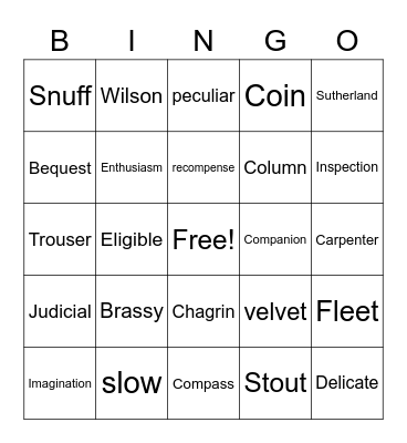 Active Listen Bingo Card