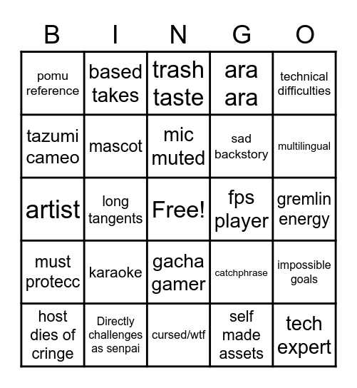 xsoleil debut bingo Card