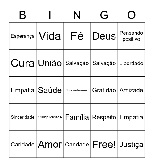 Bingo Desejos para 2023 Bingo Card