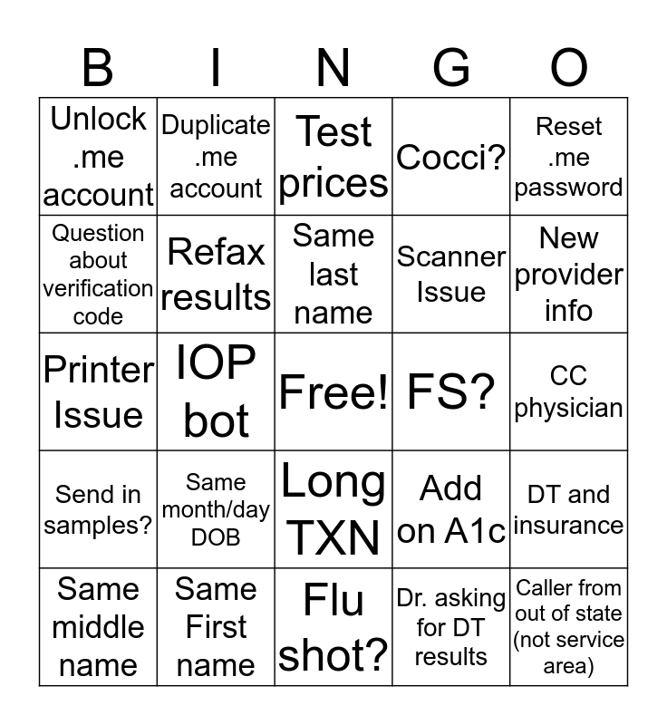 CS Bingo! Bingo Card