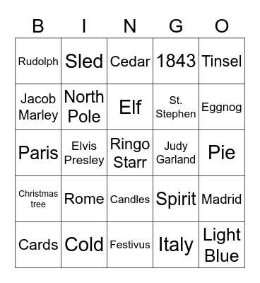 Beyond EMEA Holiday BINGO Card