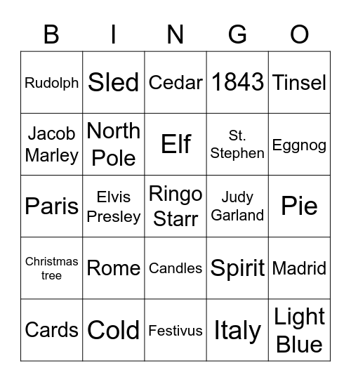 Beyond EMEA Holiday BINGO Card