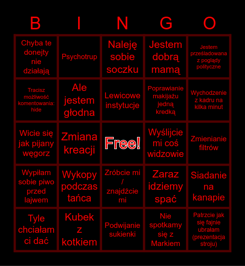 Gawino-bingo Card
