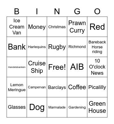 Poppa John's Birthday Bingo! Bingo Card