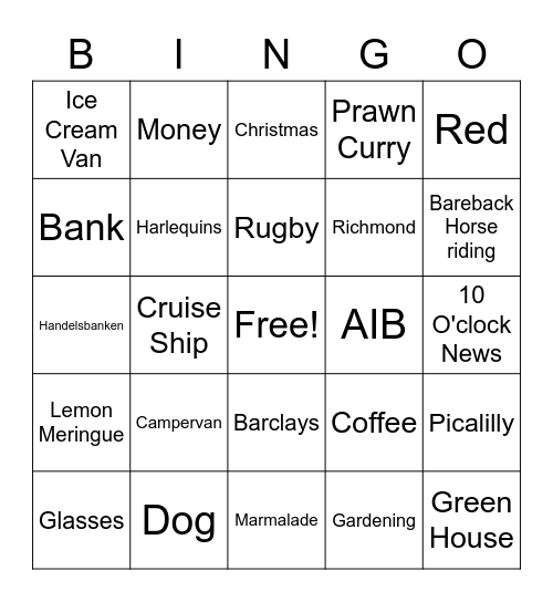Poppa John's Birthday Bingo! Bingo Card