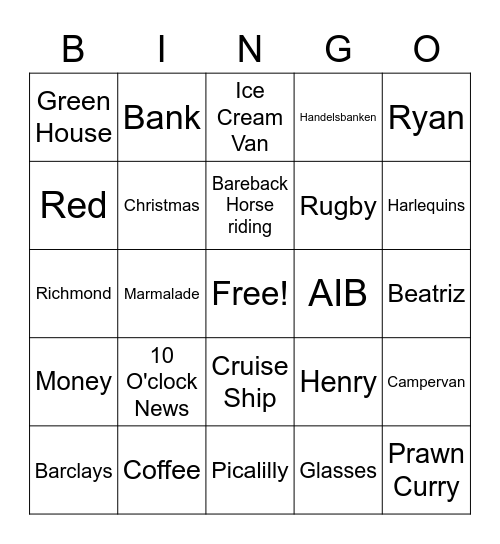Poppa John's Birthday Bingo! Bingo Card