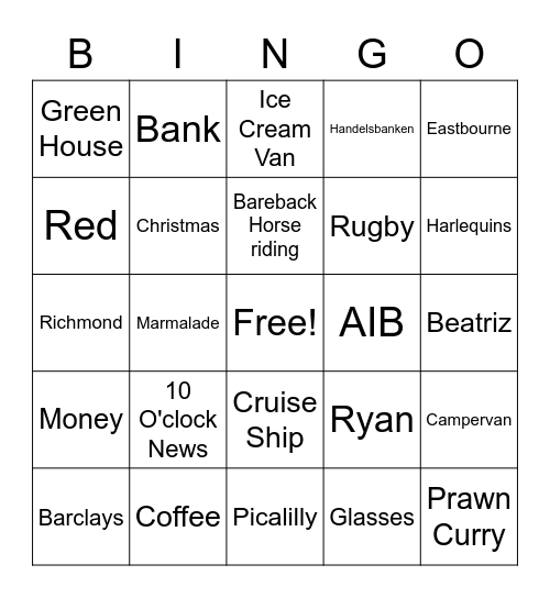 Poppa John's Birthday Bingo! Bingo Card