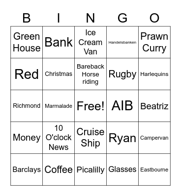 Poppa John's Birthday Bingo! Bingo Card