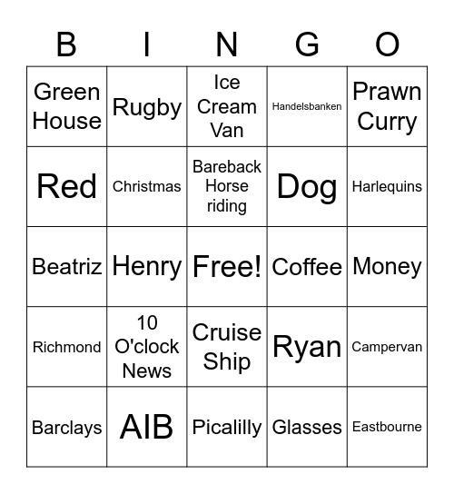 Poppa John's Birthday Bingo! Bingo Card