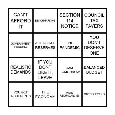 PAY CLAIM BINGO Card