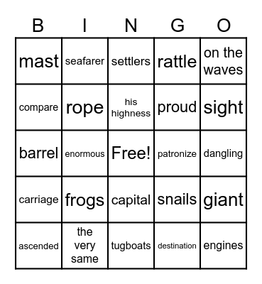 russian grandmother 2 Bingo Card