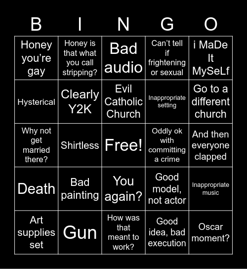Ben & Arthur Bingo Card