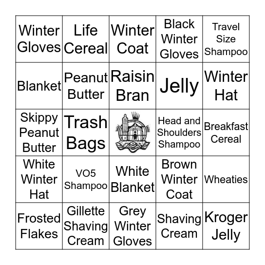 SCAVENGER HUNT Bingo Card