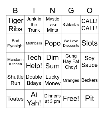 2022 GBGO Bingo Card