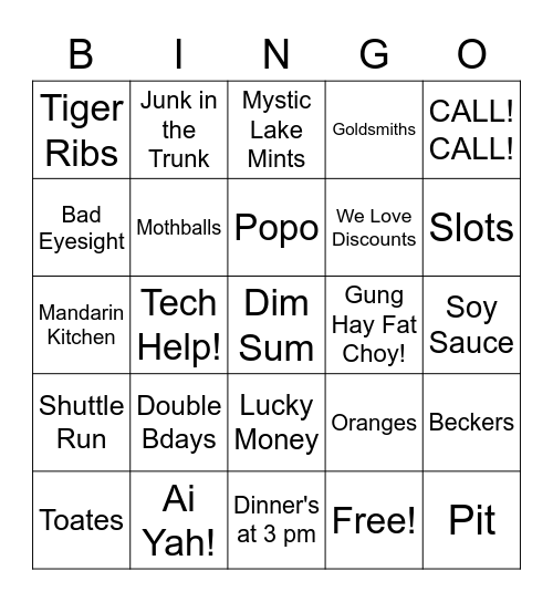 2022 GBGO Bingo Card