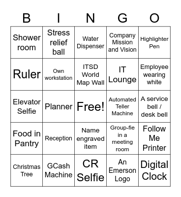 Scavenger Hunt - BINGO Edition Bingo Card