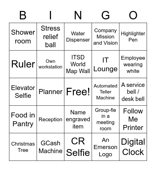 Scavenger Hunt - BINGO Edition Bingo Card