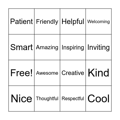 MRS. S IS... Bingo Card
