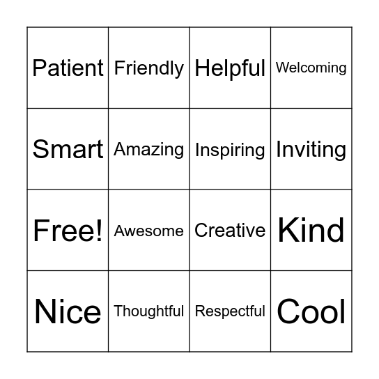 MRS. S IS... Bingo Card