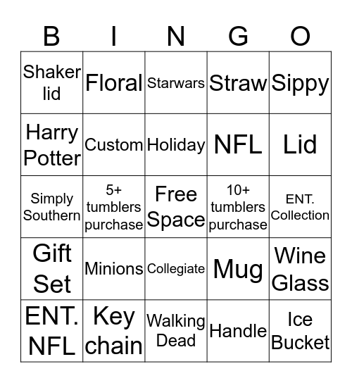 Sales Arrow Bingo Card